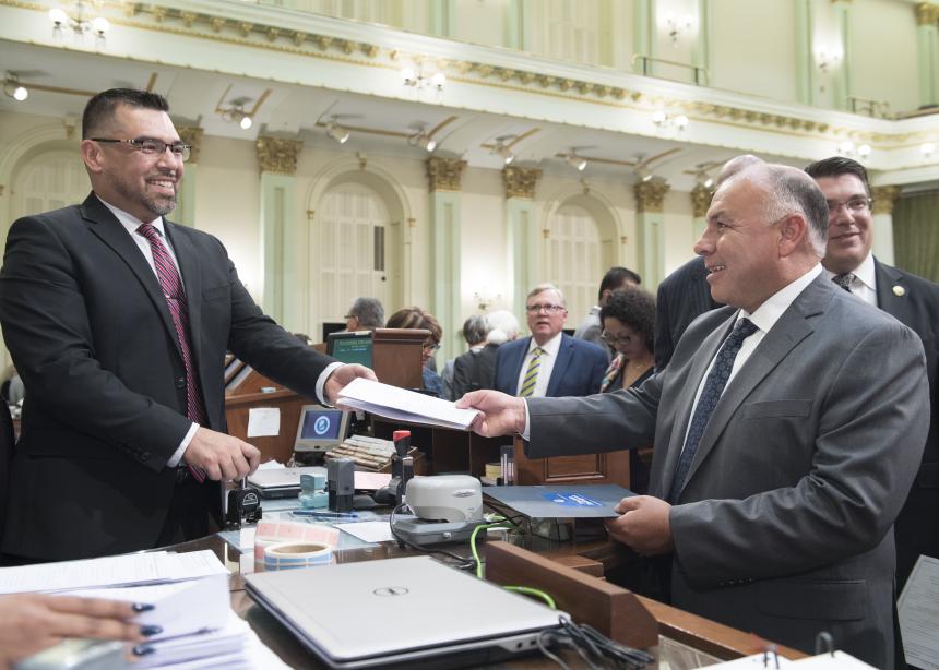 Assemblymember Rodriguez introduced Assembly Bills 26 and 27 on the first day of the 2019-20 Legisaltive Session in the State Capitol. 