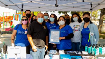 Assemblymember Rodiguez and Health Fair participants 