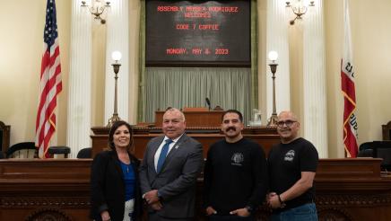 Assemblymember Rodriguez Welcomes Retired Law Enforcement Officers to the Capitol